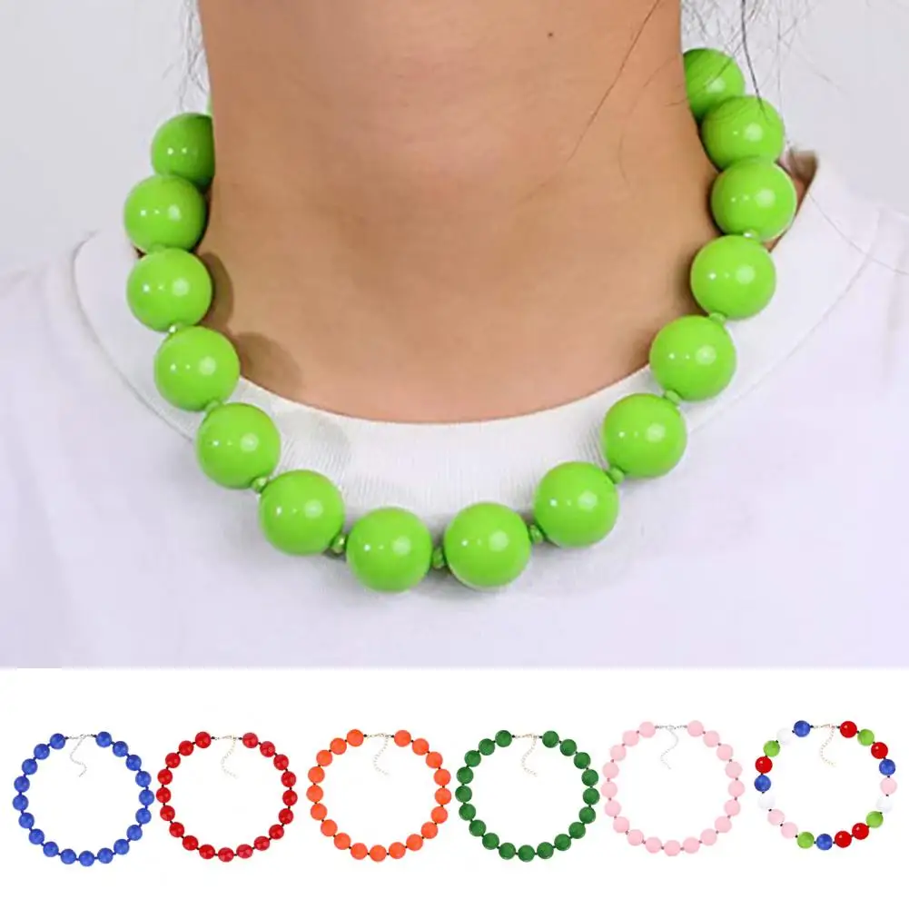 JOGift-Collier de clavicule perlé coloré unisexe, style simple, 19 moteurs, extension de perles de legum, collier de couple pour les rencontres