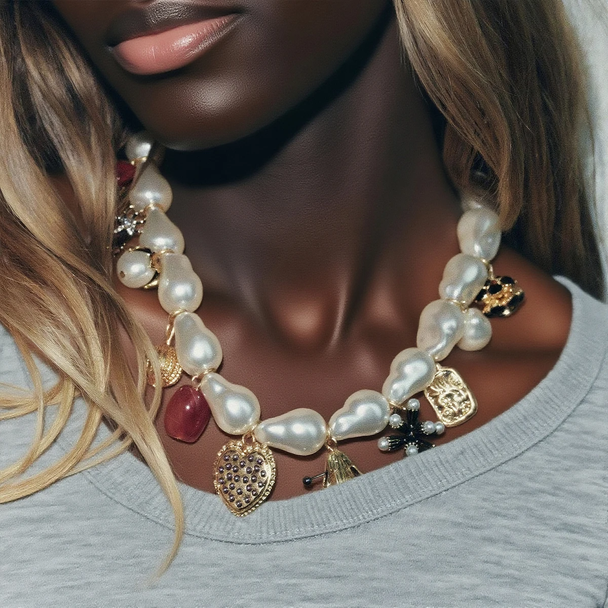 ZAA – collier ras du cou en perles d'imitation pour femmes, bijoux de fête de Banquet, accessoires de cou