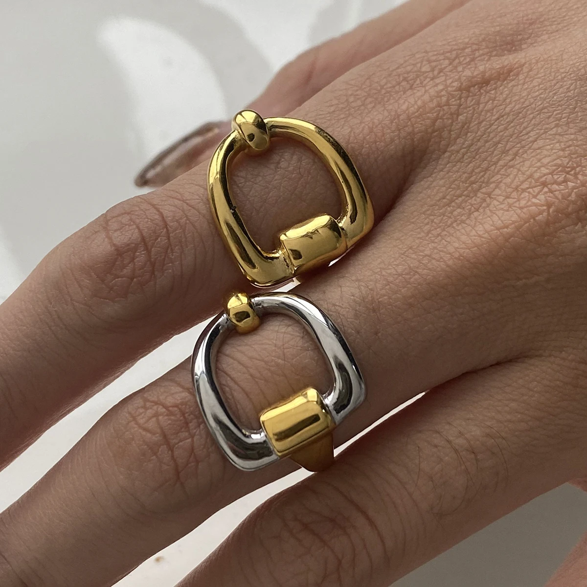 SARL i-Bague personnalisée en acier inoxydable 18K, sweat-shirts plaqués, accessoires de bijoux, cadeau en métal, haute qualité 03