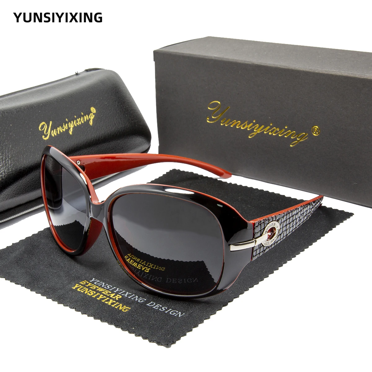 YSYX lunettes De soleil polarisées pour femmes marque lunettes De soleil design mode classique grand cadre verre femme Vintage Oculos De Sol ST2012