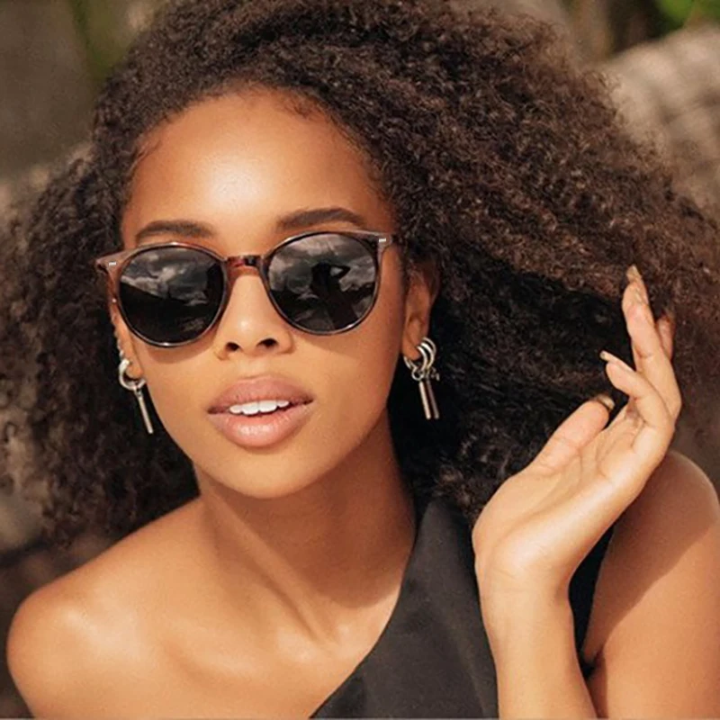 Ruiao 2025 rétro rond femmes lunettes de soleil concepteur célèbre marque de luxe Vintage nuances lunettes pour petits visages