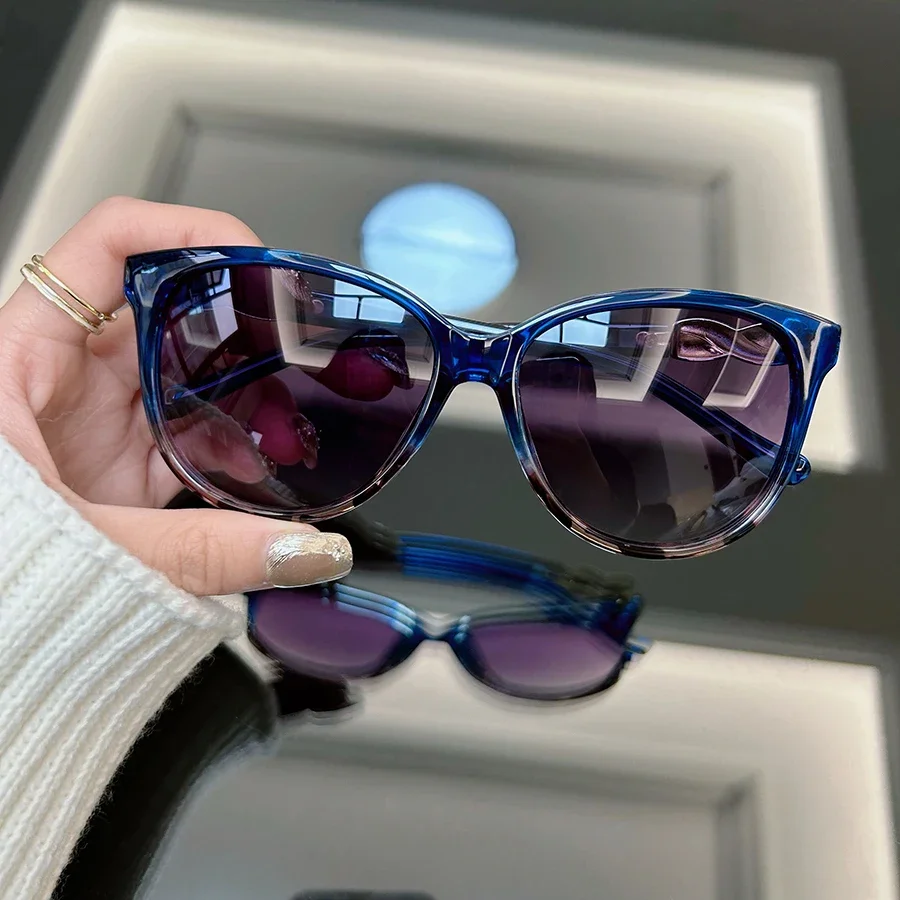 Lunettes De soleil rétro œil De chat pour femmes et hommes, mode Vintage, marque De styliste, miroir De voyage Oculos De Sol