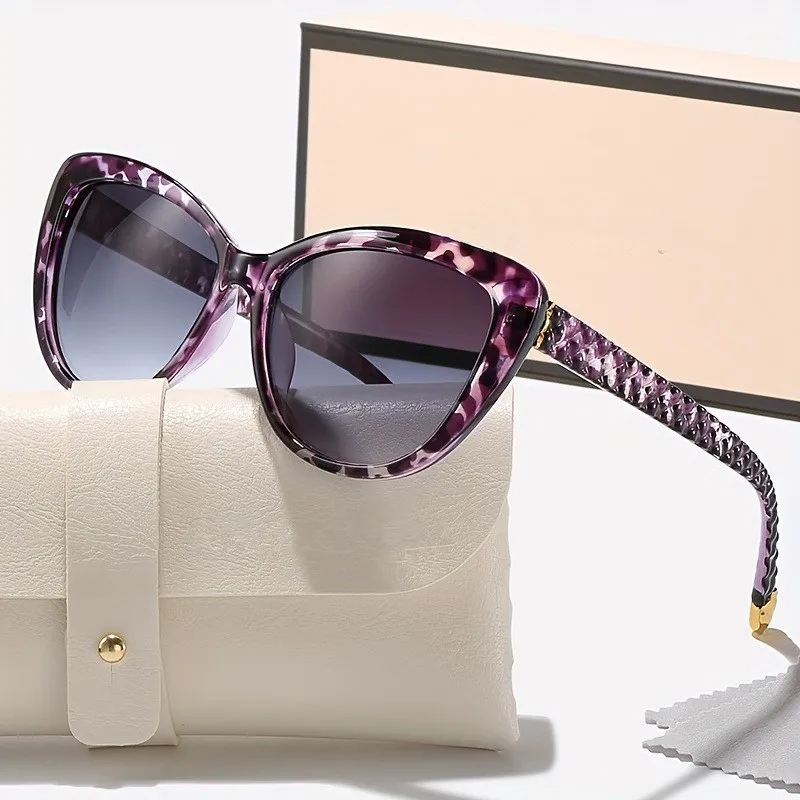 INS Vintage lunettes De soleil œil De chat femmes fleur cadre dégradé lunettes De soleil femme marque concepteur rétro nuances mode Oculos De Sol