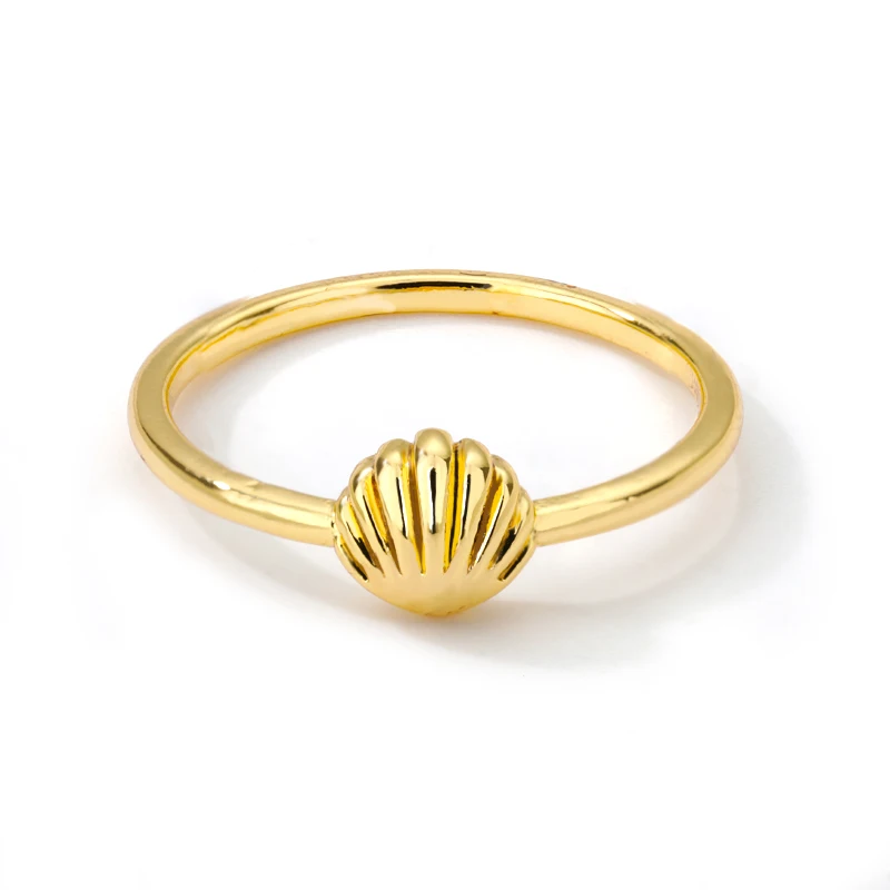 Bagues en forme de coquillage pour femmes, en acier inoxydable, à la mode, couronne en forme de coquille, bijoux de fiançailles, cadeau de mariage, 2023