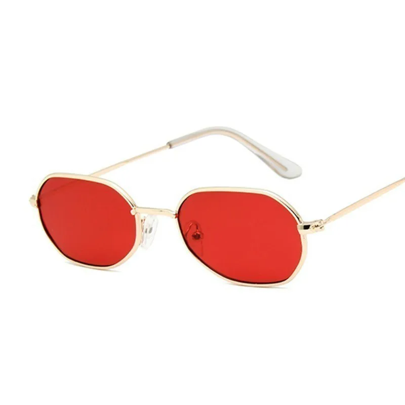 2020 nouvelle marque rouge Designer Vintage ovale lunettes de soleil femme rétro clair lentille lunettes carrées lunettes de soleil pour femme mâle UV400
