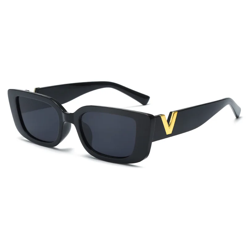 Lunettes de soleil œil de chat rétro, petite monture, pour la conduite, pour femmes et hommes, de luxe, en V, UV400