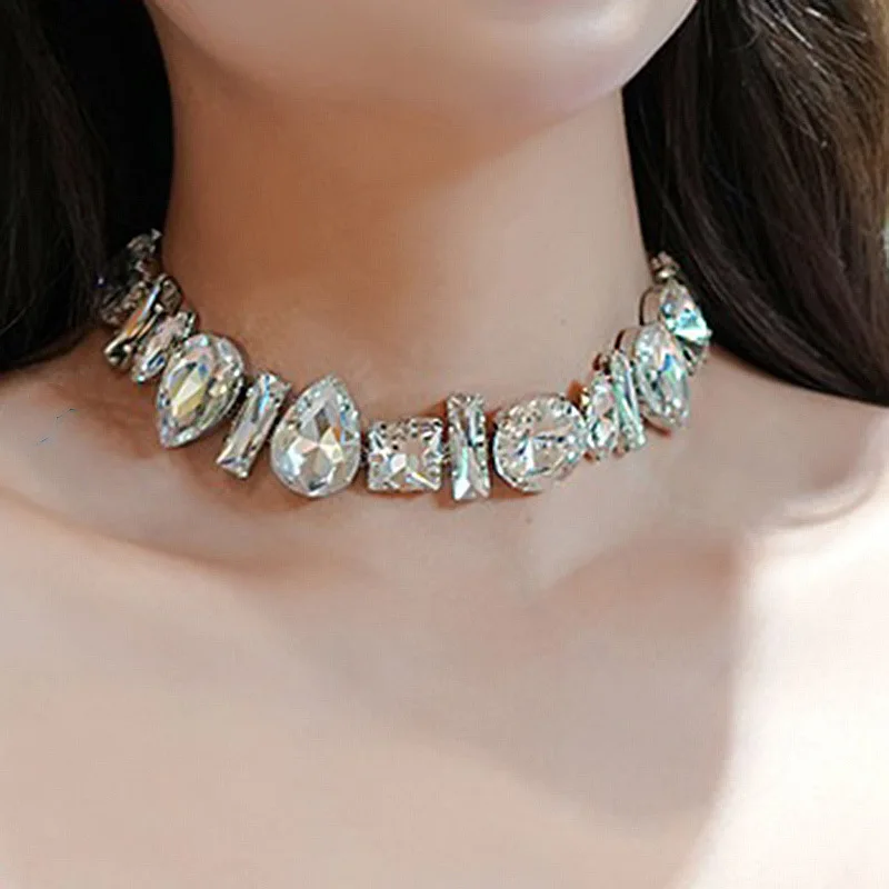 Grands anneaux circulaires en métal irrégulier Vintage pour femmes et hommes, anneaux d'ouverture en strass colorés, accessoires de bijoux Punk 5 pièces/ensemble