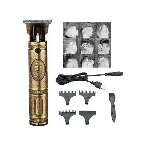 Tondeuse VINTAGE T9 TRIMMER T9 Rechargeable USB ,couper la barbe et les cheveux, nouveauté