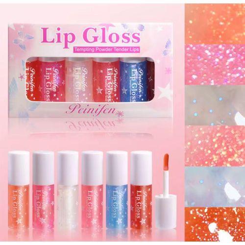 Bio 100% 6 pièces Baume à lèvres Lip Gloss - Huile à lèvres nourrissant et hydratant Aromatisé aux fruits