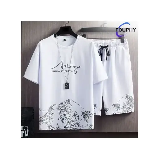 TOUPHY Ensemble T-Shirt + Short - Blanc