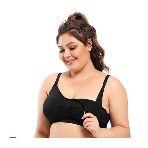 Soutien-gorge d'allaitement respirant sans couture - noire