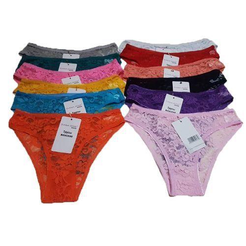 Pack de 12 Slips/ pour Femme Multicolore