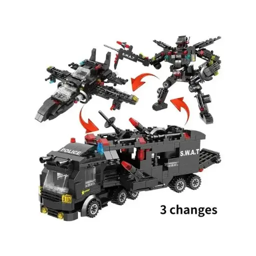 Partagez ce produit 378 Véhicules Blindés Déformés Assemblés En Blocs De Construction