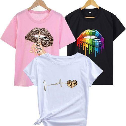 Yixin 3 T-shirts Women's T-shirt 3 In 1 T-shirt Women's Top 1209