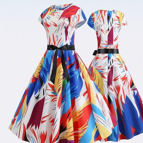 Ladies Vintage Sexy Gown Office Birthday Party Dresses
