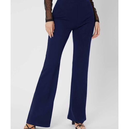 Pantalon de bureau - Bleu Marine - Coton