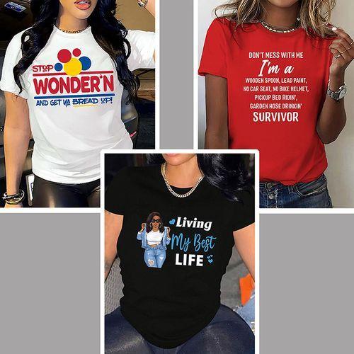 Yixin 3 T-shirts Women's T-shirt 3 In 1 T-shirt Women's Top 1204
