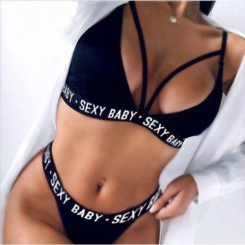 Ensemble de lingerie sexy pour femme, dos nu, vêtements de nuit, soutien-gorge