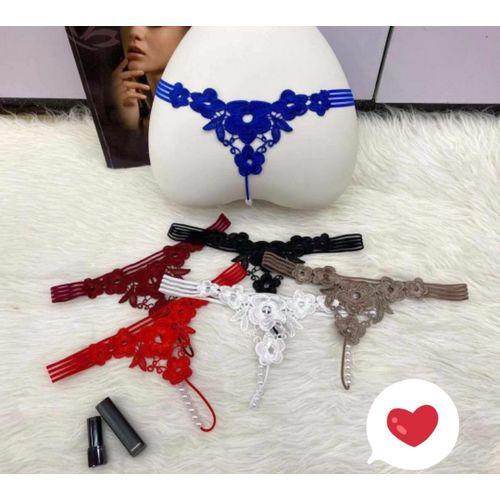 Pack de 3 strings brodés en perles