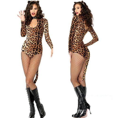 Jsy Lingerie Body suite sexy Body Léopard Deguisement