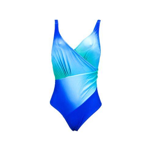 Maillot De Bain une Piece - Polyester - bleu imprimé