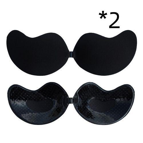 2Pcs S/A Push-up Wire-free Invisible Bra