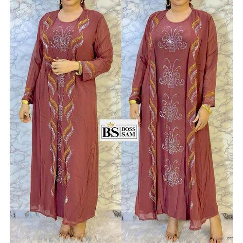 Ensemble robe tendance coton + polyester pour femme.