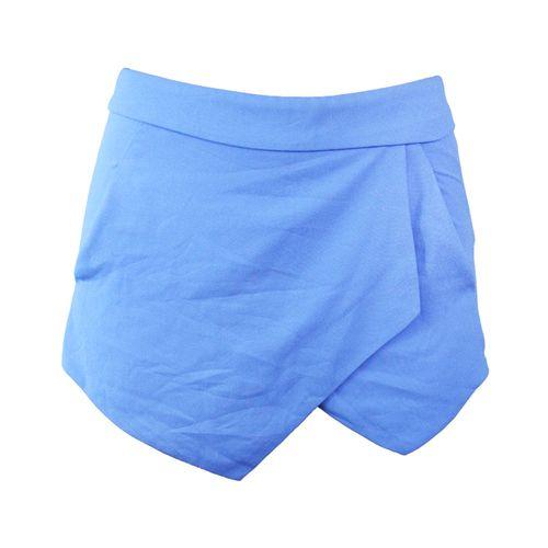 Short Jupette - Coton - Bleu