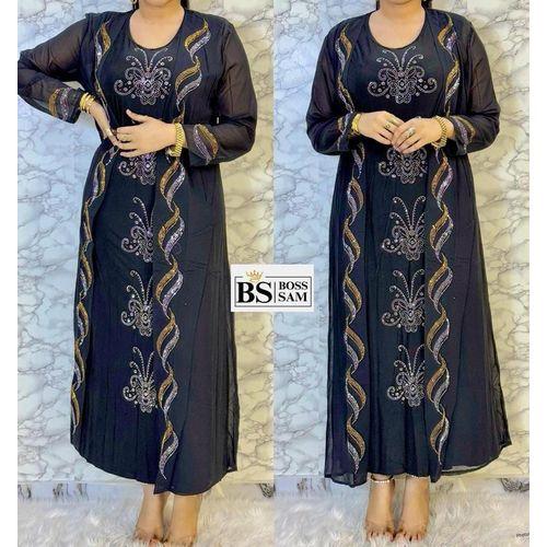 Ensemble robe tendance coton + polyester pour femme.