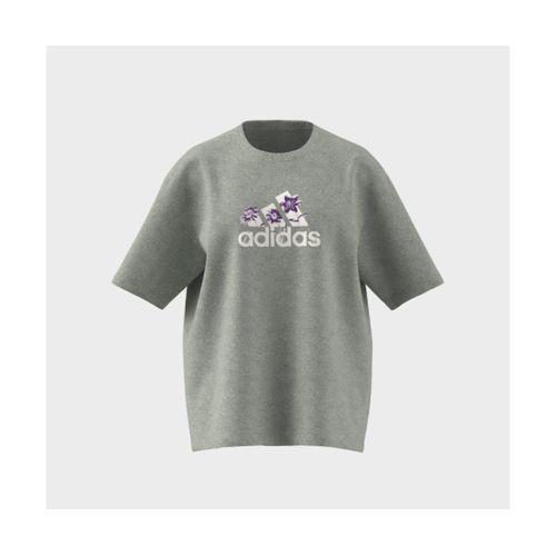 Adidas FLOWER PACK BADGE OF SPORT T-SHIRT T-SHIRTS FEMMES - GRIS