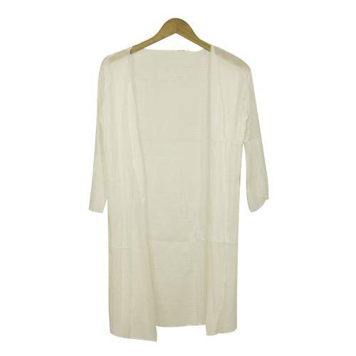 Cardigan Manches Courtes - Polyester - Beige