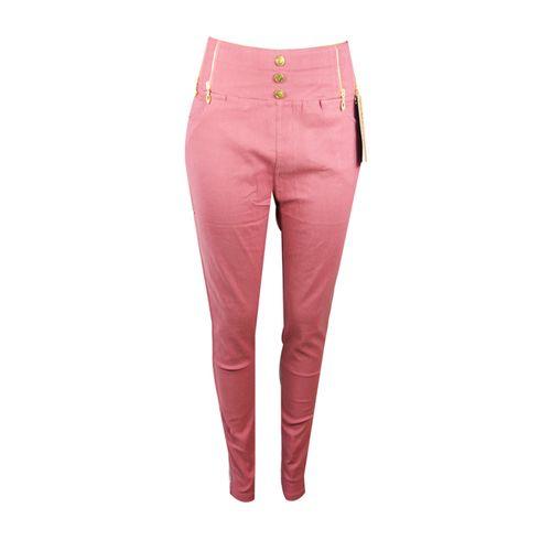Cr PANTALON EN COTON BIG SIZE ROSE