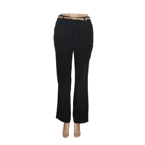 Pantalon Super Cent Avec Ceinture - Coton - Noir