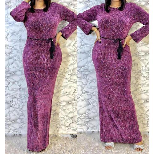 Ensemble robe tendance coton + polyester pour femme.