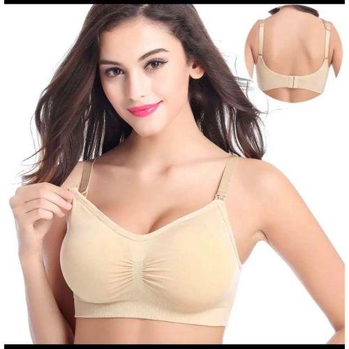 Soutien-gorge d'allaitement respirant sans couture - Nude
