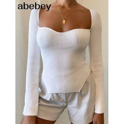 Top Manches Longues Femme - Blanc