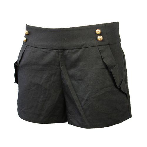 Cr Short Femme - Coton - Noir