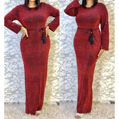 Ensemble robe tendance coton + polyester pour femme.