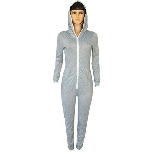 combinaison Pour Femme En Coton - gris