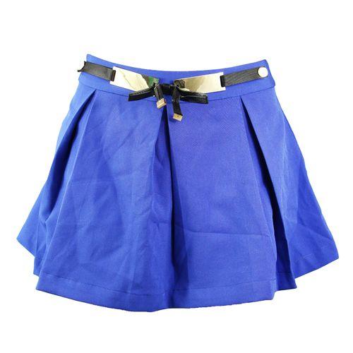Cr SHORT EN MODE JUPETTE BLEU DE NUIT ET EN COTON