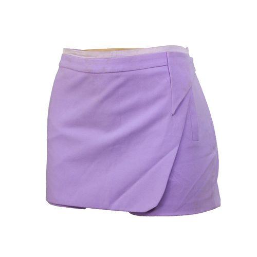 Short Jupette - Polyester - Mauve