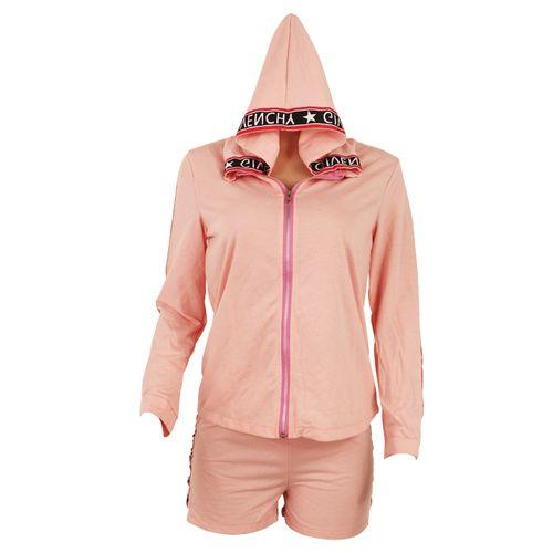Ensemble Short Et Haut Manches Longues - Rose Saumon
