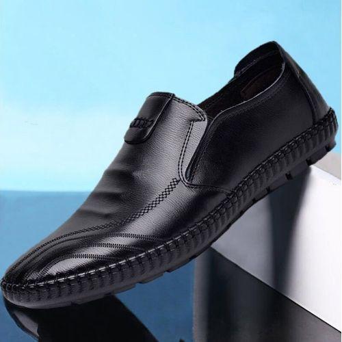 Mocassin Chaussures En Cuir Pour Hommes - Noir