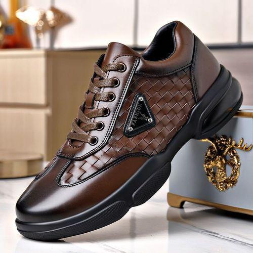 Nouveau Mid - age hommes chaussures en cuir haut de gamme semelle souple