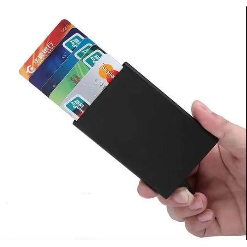 1 porte-carte de crédit, boîtier en alliage d'aluminium