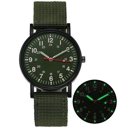 Montre pour hommes en alliage lumineuse design élaboré - Vert