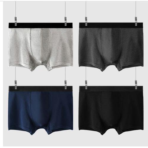 4pcs Men Underwear Boxer Panties Comfortable Soft