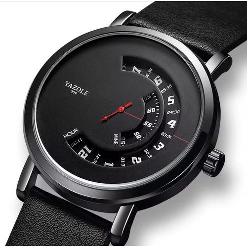 Men’s Quartz Wrist Watch Leather Strap Sport Business