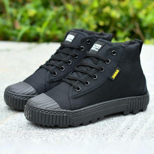 VITIKE Men's Wear-resistant Labor Protection Shoes - Black