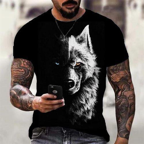 3d Printed Men's T-shirt Top Fashion Comfortable Breathable Plus Size Loose Top